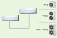 岐阜・静岡・愛知・三重・業務用エアコン　東芝　かべかけ　同時ツイン　ワイヤレス　リモコン　AKSB16055X　P160（6馬力）　スーパーパワーエコキュープ　三相200V