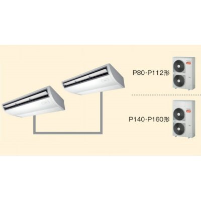 画像1: 岐阜・静岡・愛知・三重・業務用エアコン　東芝　寒冷地向けエアコン　天井吊形　ワイヤレス　リモコン　同時ツイン　ACHB16072X2　P160（6馬力）　三相200V　寒冷地用スーパーパワーエコ暖太郎