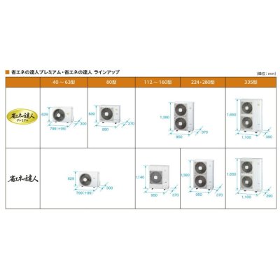 画像2: 岐阜・静岡・愛知・三重・業務用エアコン　日立　厨房用エアコン　シングル　RPCK-AP112SH3　112型（4馬力）　「省エネの達人」　三相200V